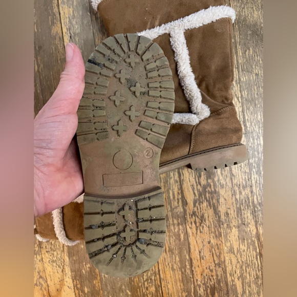 Kids (girls) fall / winter boots, warm and cosy fake fur - Picture 4 of 5